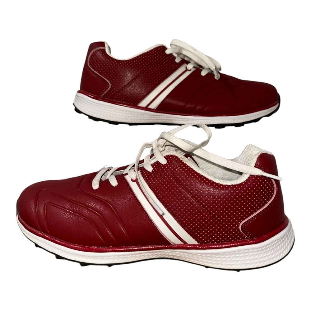 LIKE NEW EUC Red and white OIMKOI Golf‎ Shoes - EU 42